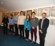 Winners of the competition pose for a group photo